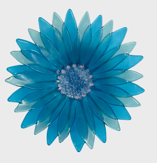 Roz Speirs 'Aqua Gazani' | Glass Flower Bowl