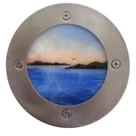 Roz Speirs ‘Porthole Beyond The Headland’ | Glass Art