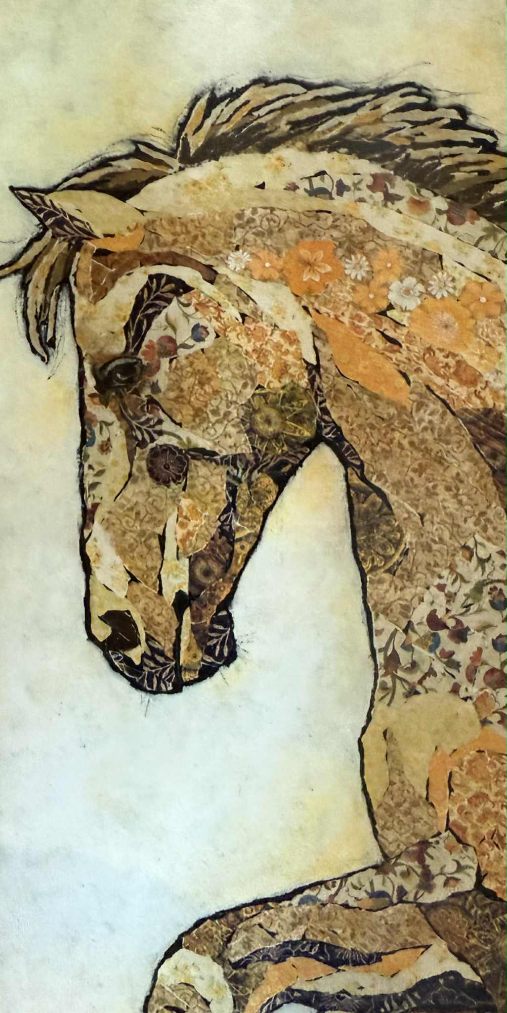 Jackie Ewers 'Joy In The Meadow' Block print 160mm x 80mm x 19mm