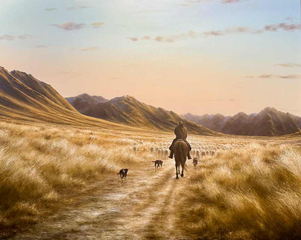 J Stewart 'The Otago Muster' | Original Painting