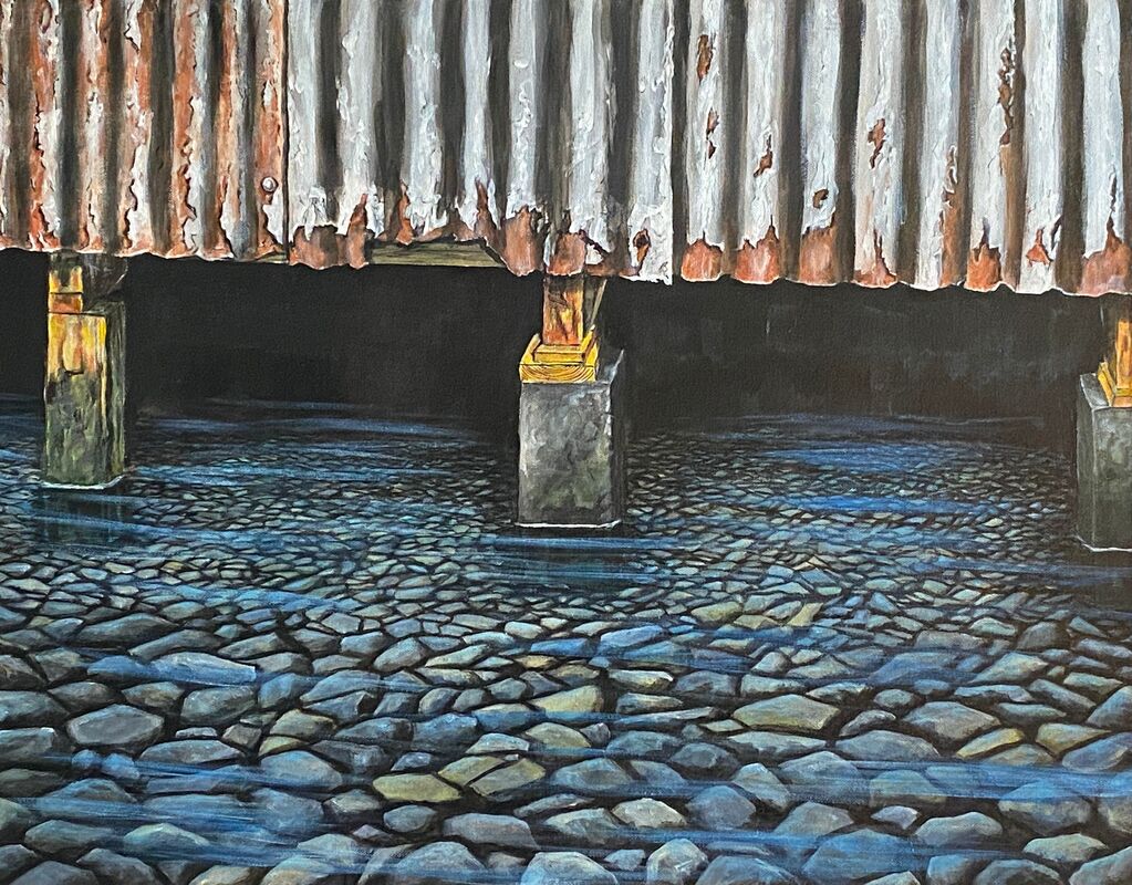 Karen Dey 'Out The Back' | Original Painting