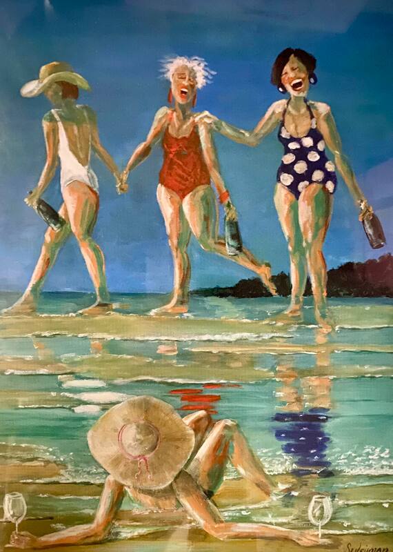 Brenda Suleiman 'Sharing Is Caring' A3 paper print 420mm x 300mm