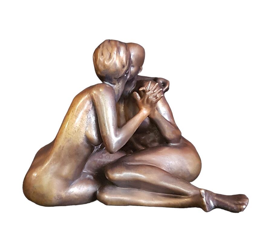 Olivier Duhamel 'Mona and Friend' | Sculpture Figurative