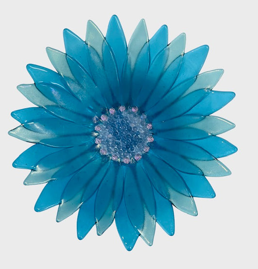 Roz Speirs 'Aqua Gazani' | Glass Flower Bowl