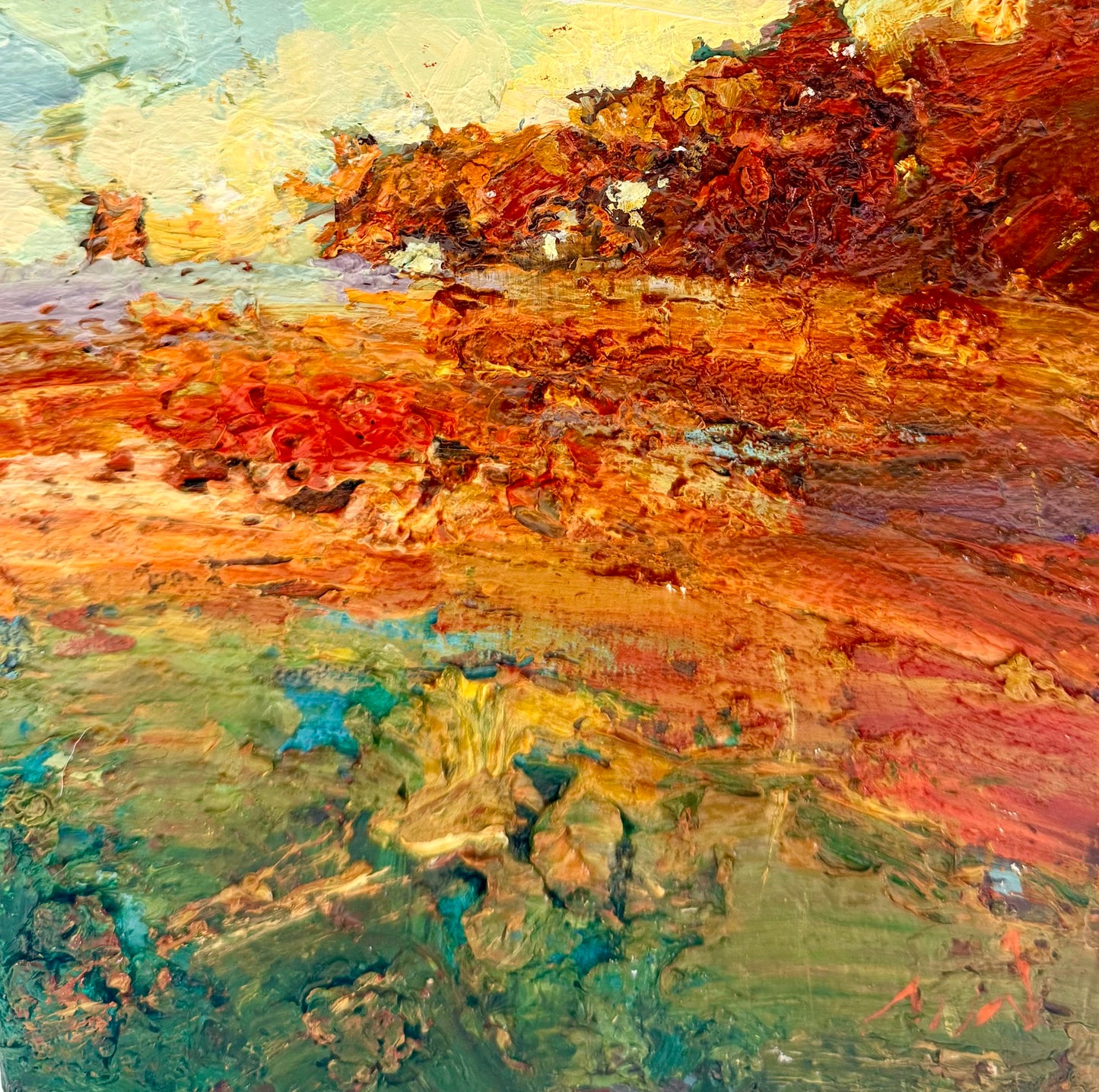 Min Kim ‘Blazing Land’ | Original Painting
