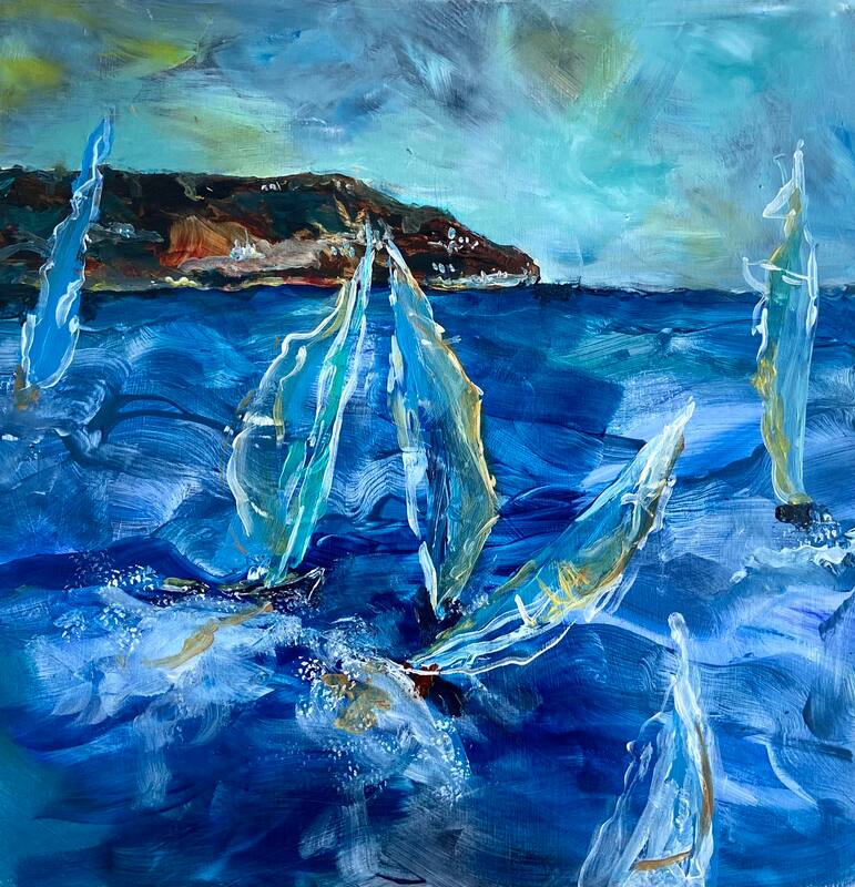 Clare Wilcox 'Boards are at Today' | Original Painting