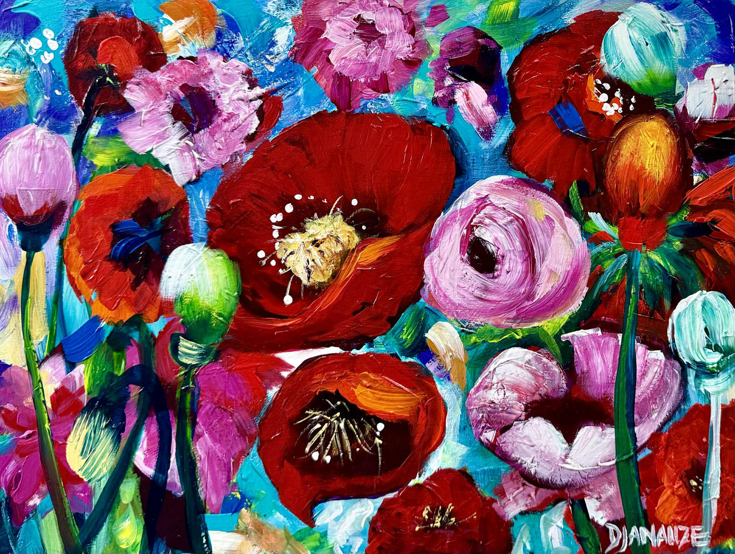 Delwyn Lanauze 'Explosion of Colour' | Original Painting