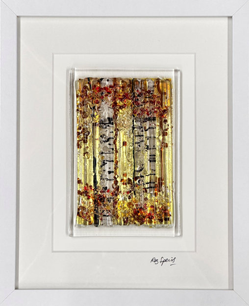 Roz Speirs Enchanted Forest 'Golden Depths' | Glass Art