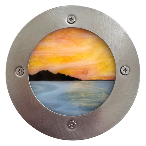 Roz Speirs ‘Porthole Golden Glow’ | Glass Art