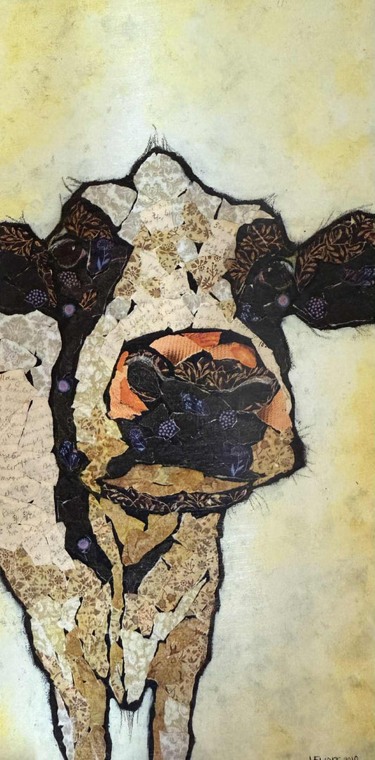 Jackie Ewers 'Happy Face' Block print 160mm x 80mm x 19mm