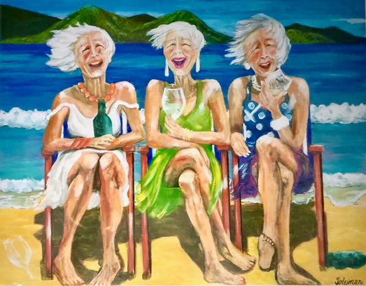 Brenda Suleiman ‘Life Is At The Beach’ | A4 Paper Print