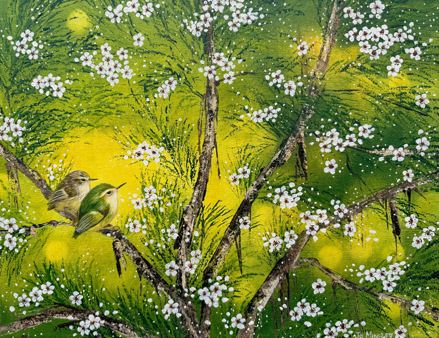 Jo Midgley 'Titipounamu II' Rifleman | Original Painting