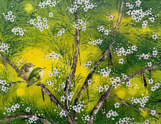 Jo Midgley 'Titipounamu II' Rifleman | Original Painting