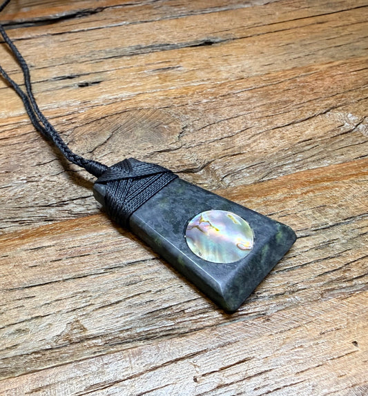 Precious Stones 'Douglas Creek Stone West Coast' PSP330a | Stone Paua Pendant