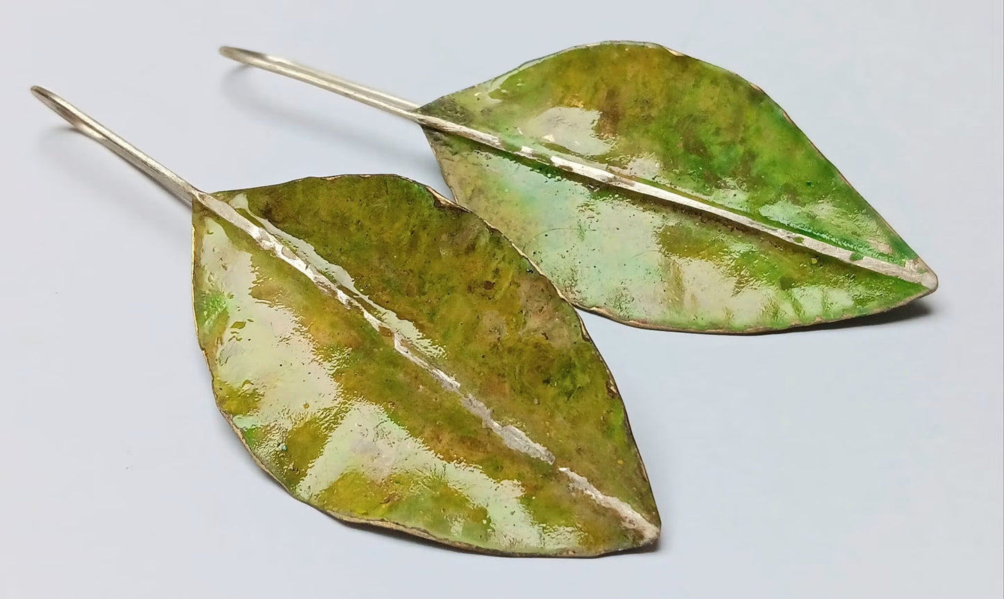 Tanya Bogdanova 'Leaf Lime' | Earrings