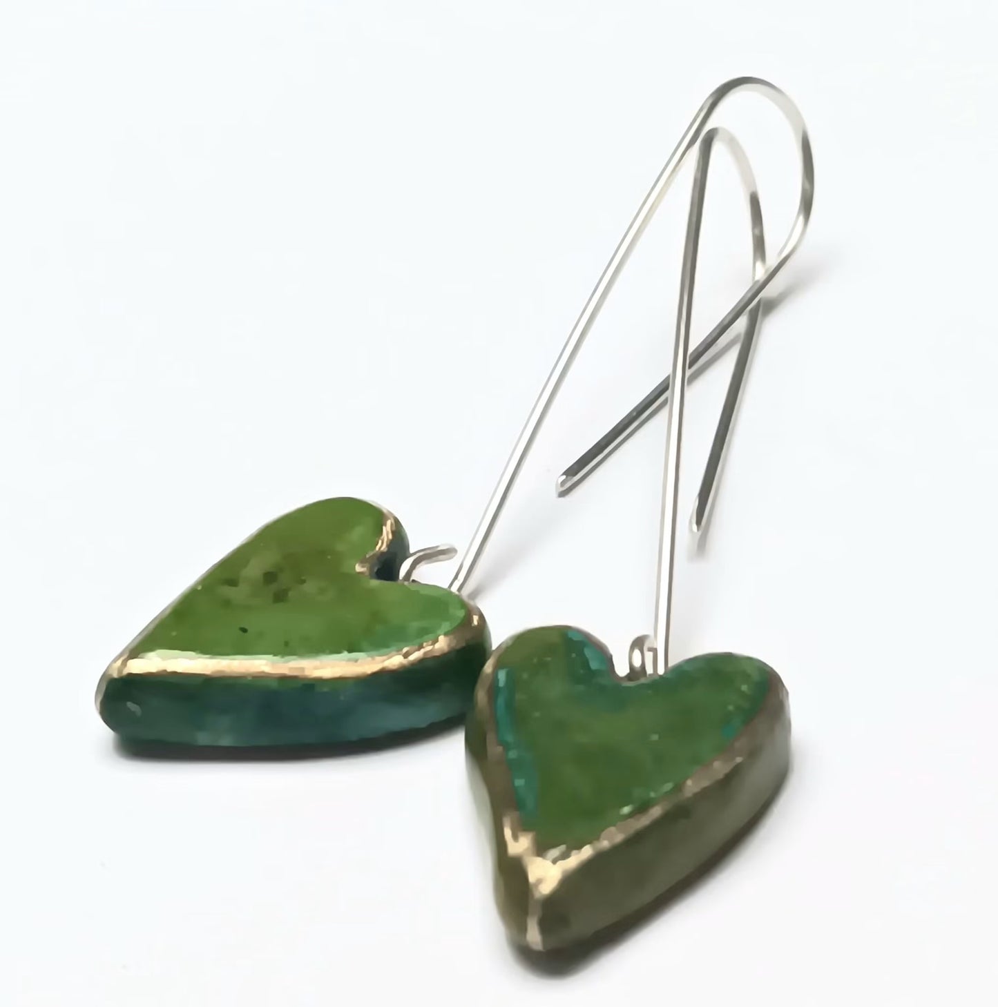 Tanya Bogdanova 'Heart Lime' | Earrings