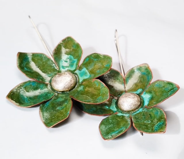 Tanya Bogdanova 'Daisy Green Large' | Earrings