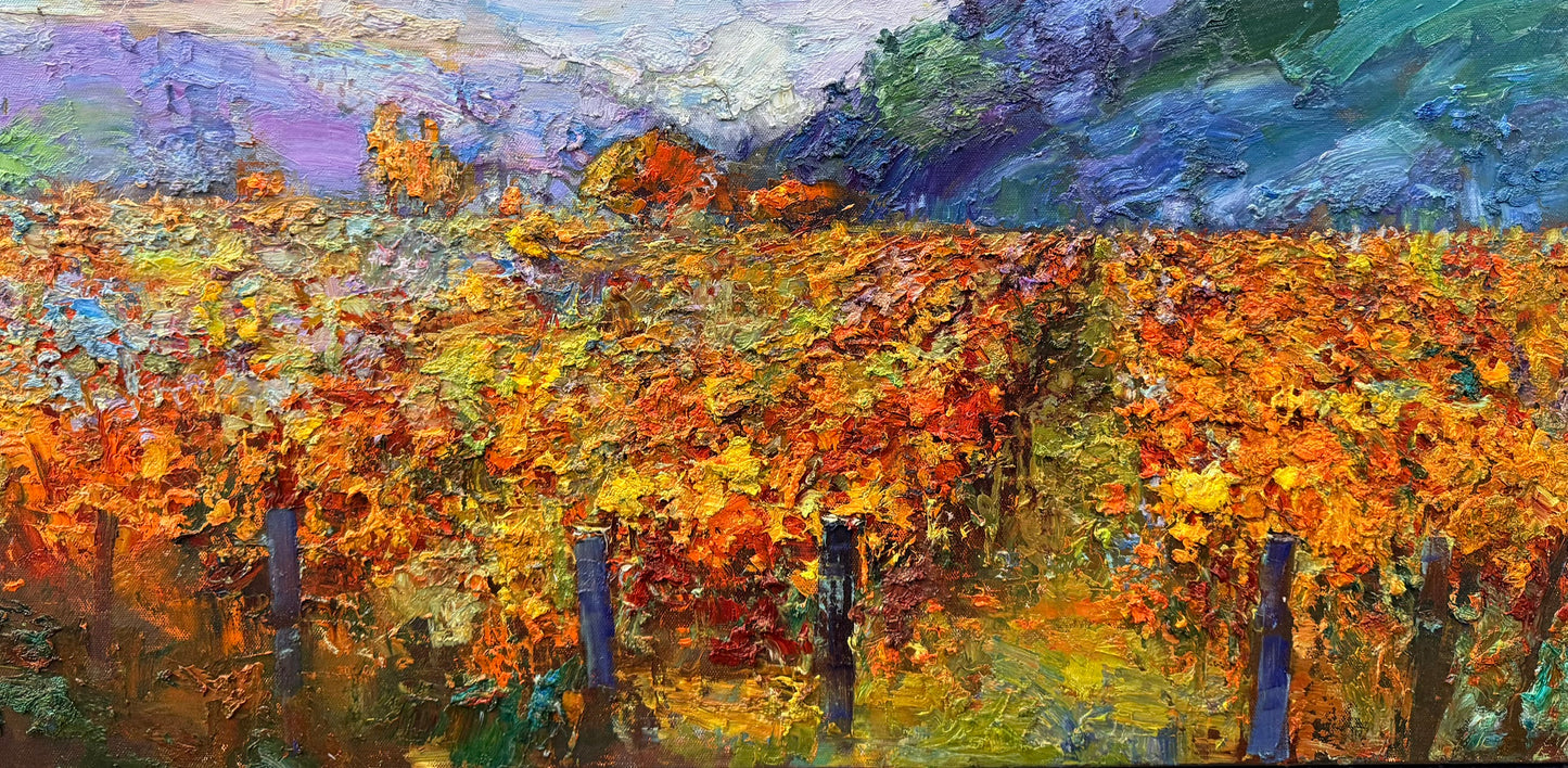 Min Kim ‘Autumn Vineyard’ | Original Painting