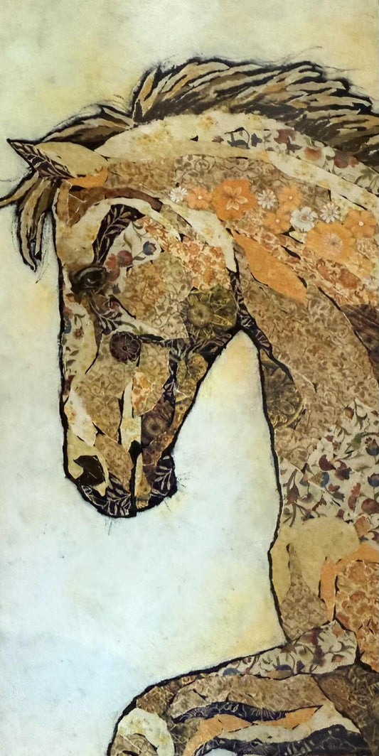 Jackie Ewers 'Joy In The Meadow' Block print 160mm x 80mm x 19mm