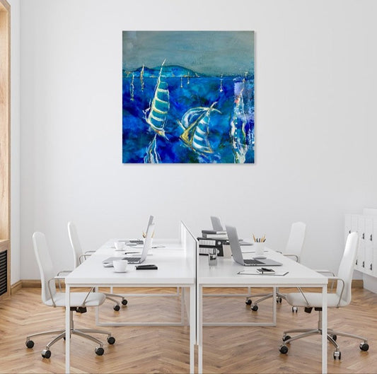 Clare Wilcox 'Man Is Never Lost At Sea' | Original Painting