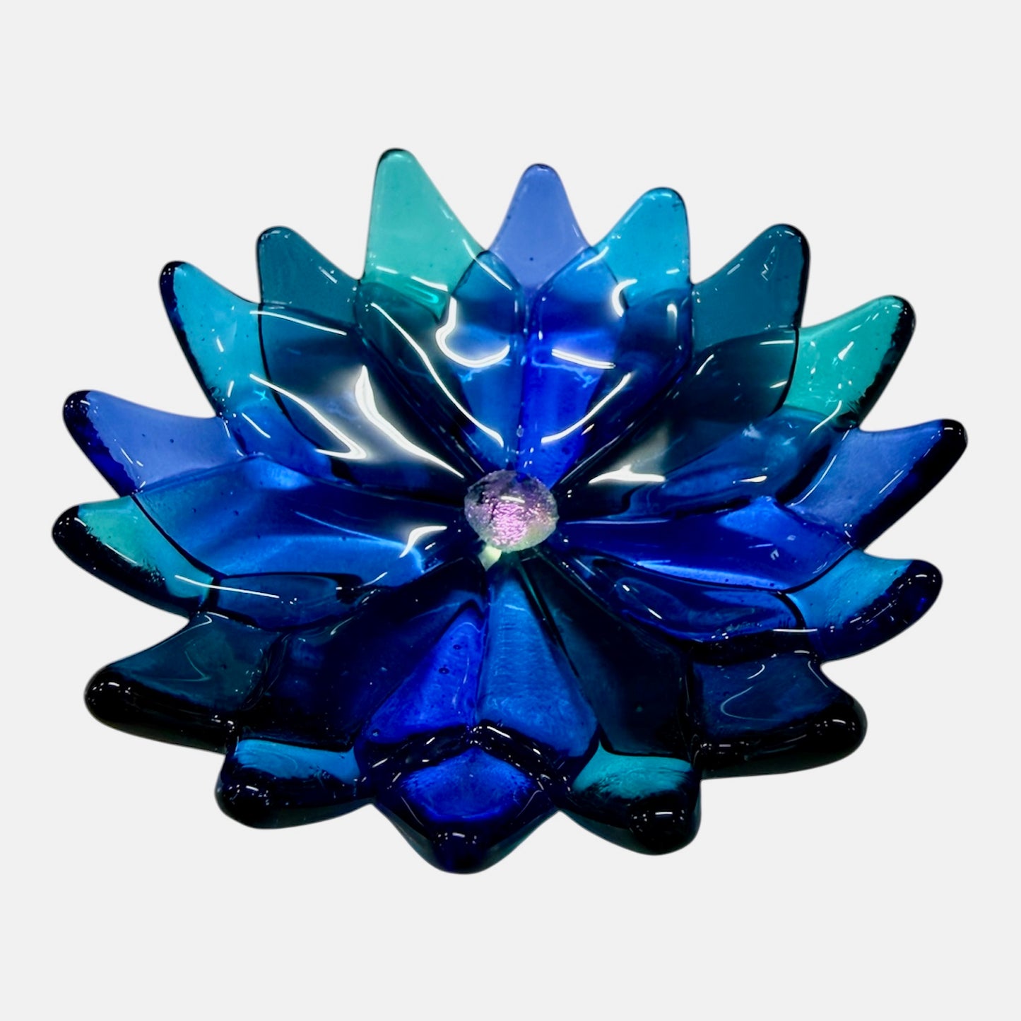 Roz Speirs ‘Mini Flower Bowl Blue’ | Glass Flower Bowl