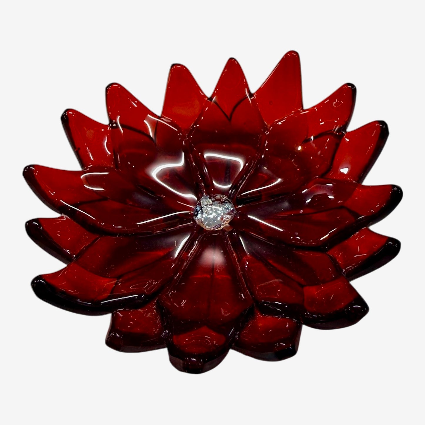 Roz Speirs ‘Mini Flower Bowl Red’ | Glass Flower Bowl