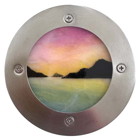Roz Speirs ‘Porthole Mystic Sea and Sky’ | Glass Art