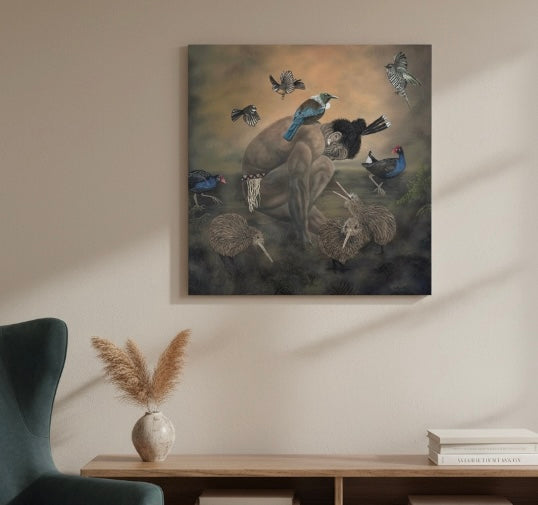 Wendy Munro 'Tane Hokahoka And The Kiwi' | Original Painting