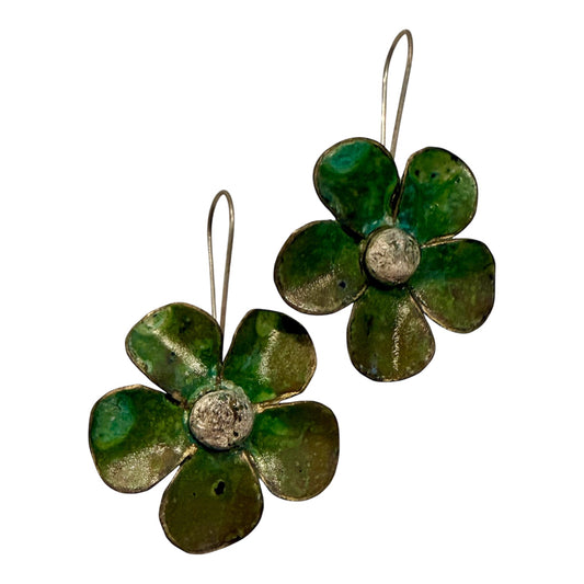 Tanya Bogdanova 'Flower Lime | Earrings