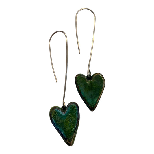 Tanya Bogdanova 'Heart Lime' | Earrings