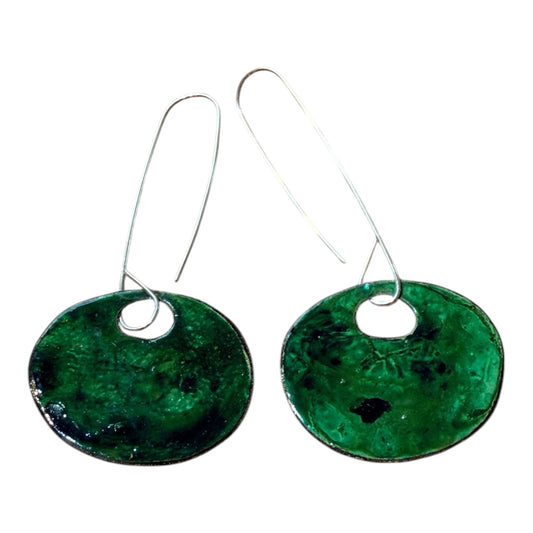 Tanya Bogdanova 'Oval Green' | Earrings