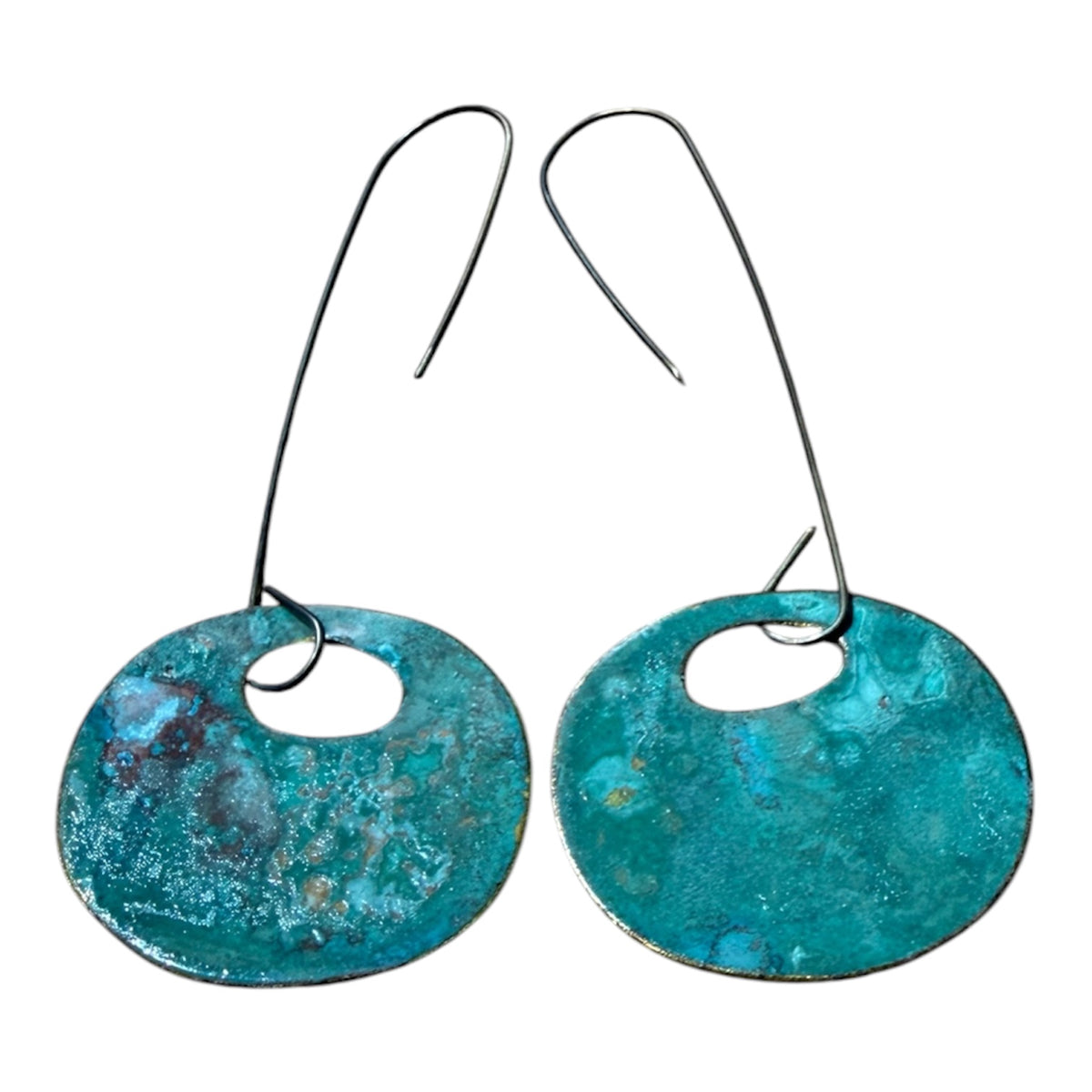 Tanya Bogdanova 'Oval Teal' | Earrings