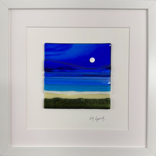 Roz Speirs 'Horizons Silvery Moon' | Glass Art