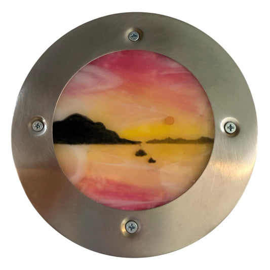Roz Speirs 'Porthole Summer Sunset' | Glass Art