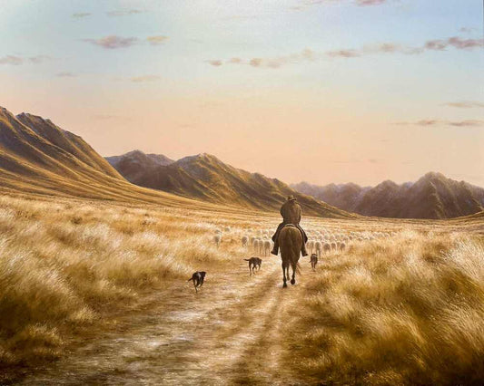 J Stewart 'The Otago Muster' | Original Painting