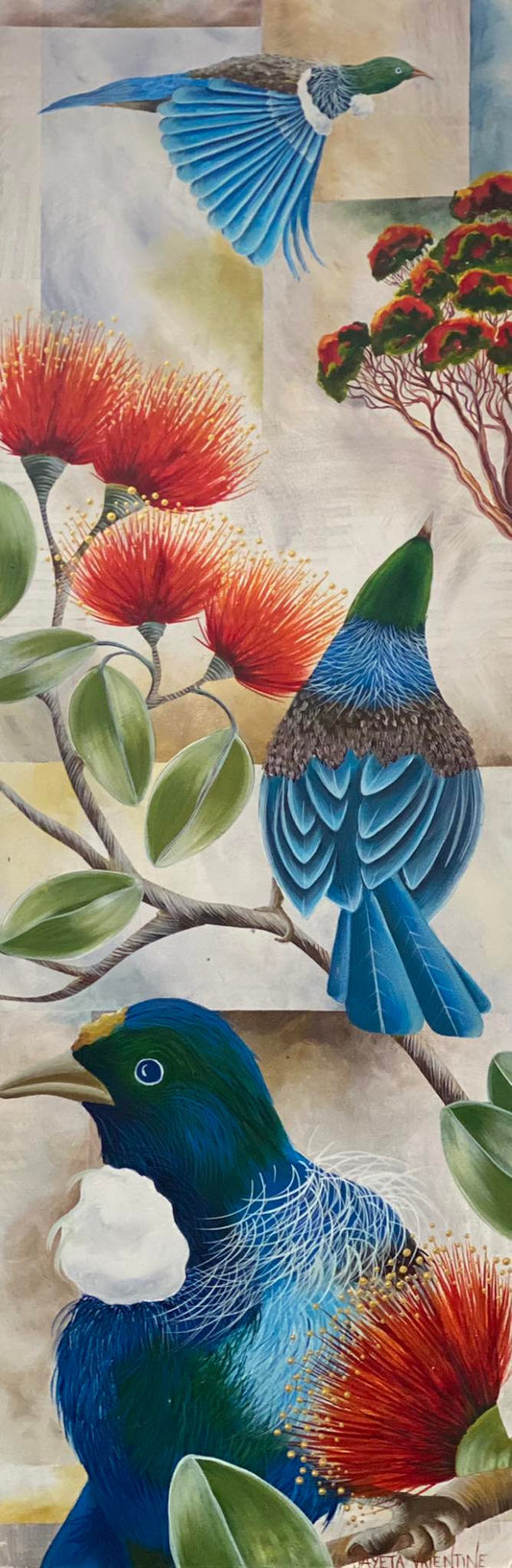 Jayeta Valentine 'Tui Trinity' | Original Painting