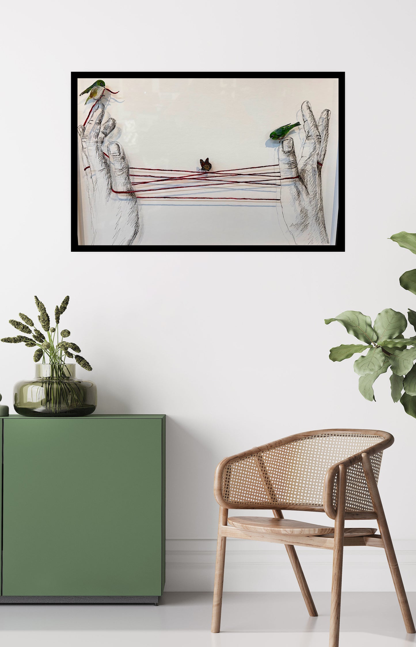 Lisa Grennell ‘Thread (Waxeyes)’  | Original Painting