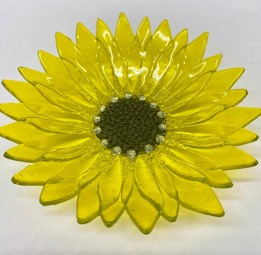 Roz Speirs 'Yellow Marigold' | Glass Flower Bowl