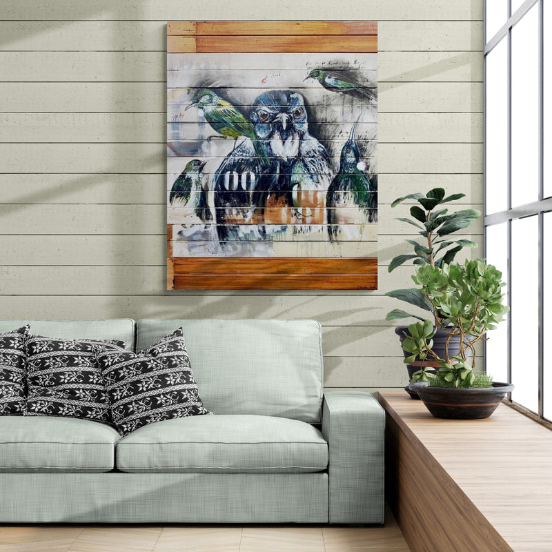 Jason Hicks ‘Five Tui’ | Original Painting