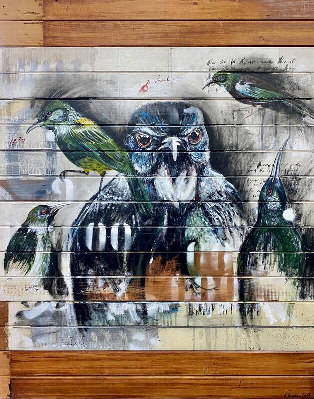 Jason Hicks ‘Five Tui’ | Original Painting