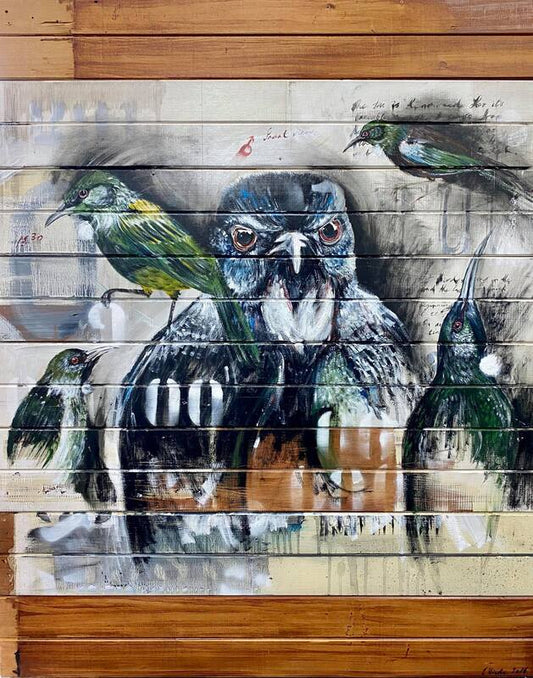Jason Hicks ‘Five Tui’ | Original Painting
