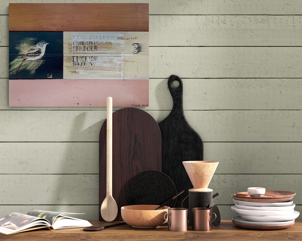 Jason Hicks ‘NZ House Sparrow’ | Original Painting